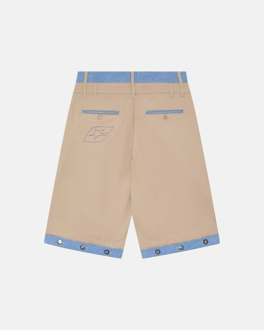 DOUBLE WAIST SUIT JORTS BEIGE