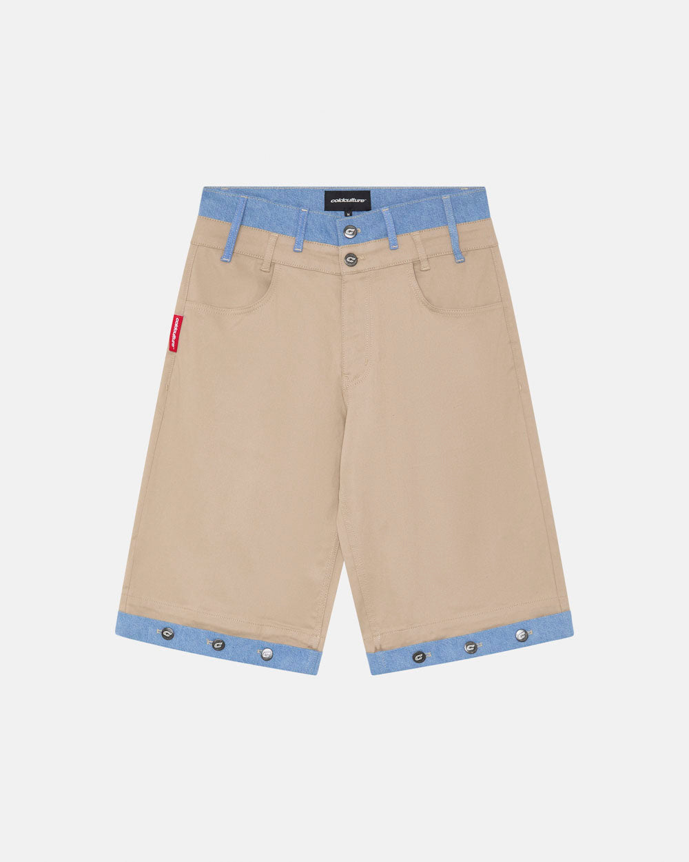 DOUBLE WAIST SUIT JORTS BEIGE