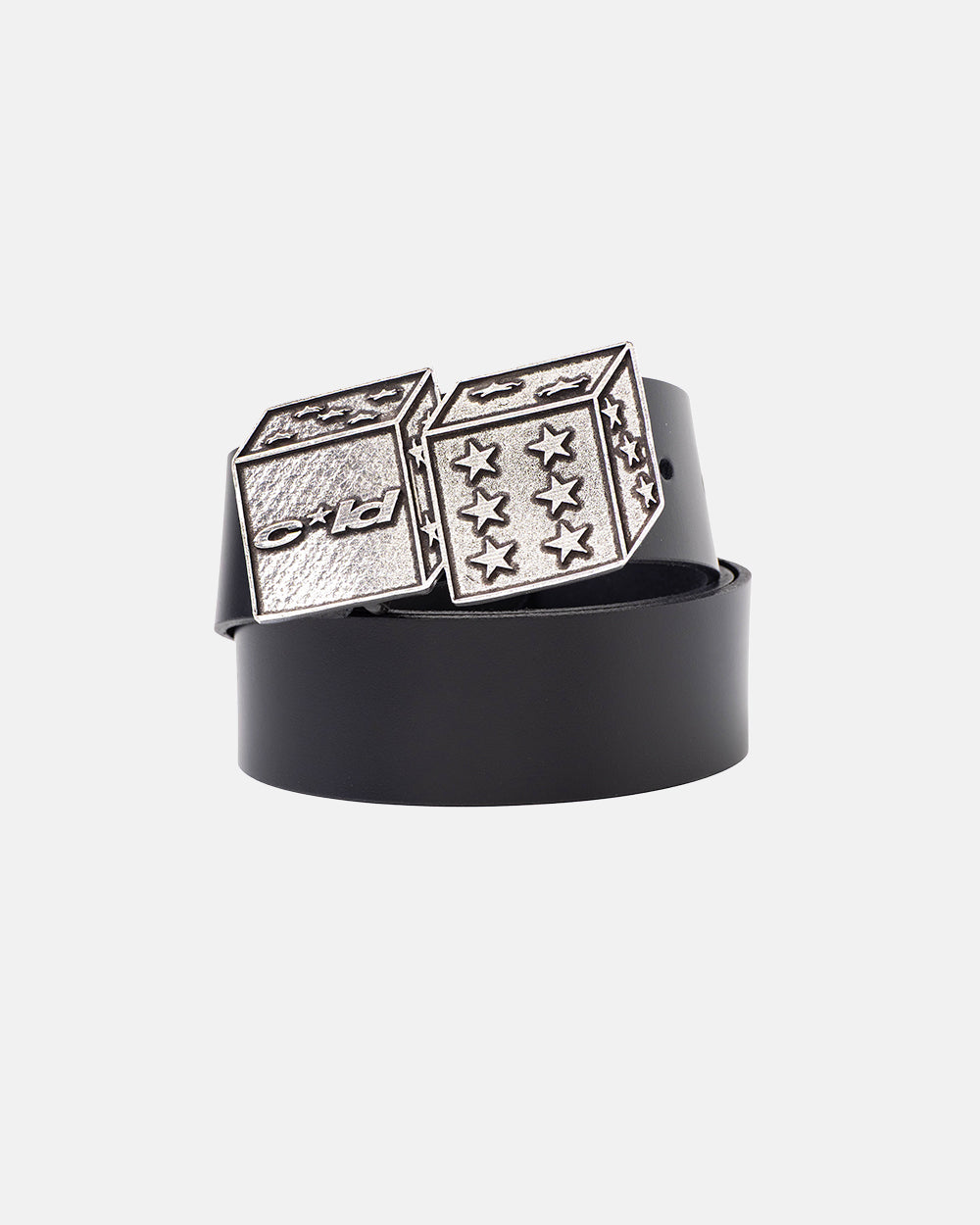 DICE LEATHER BELT BLACK