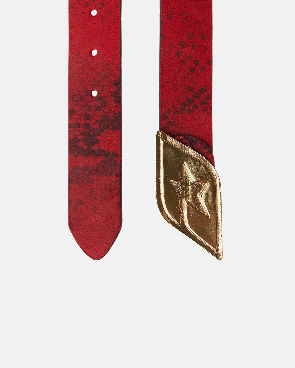 ORIGINAL LEATHER BELT RED SNAKE