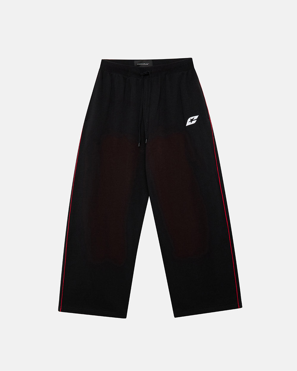 SAVAGE WASHED PANTS BLACK & RED