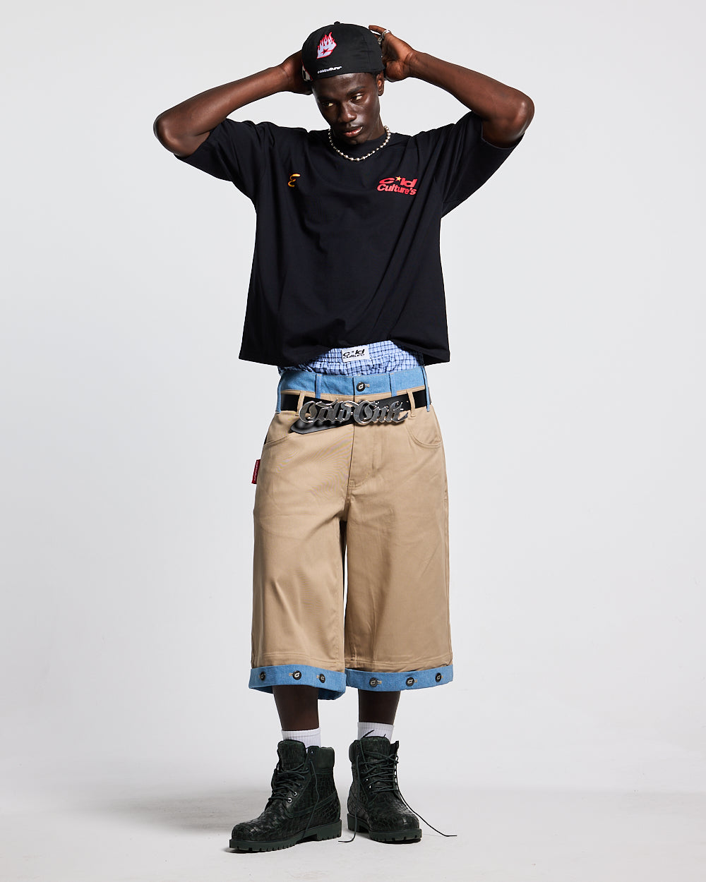 DOUBLE WAIST SUIT JORTS BEIGE