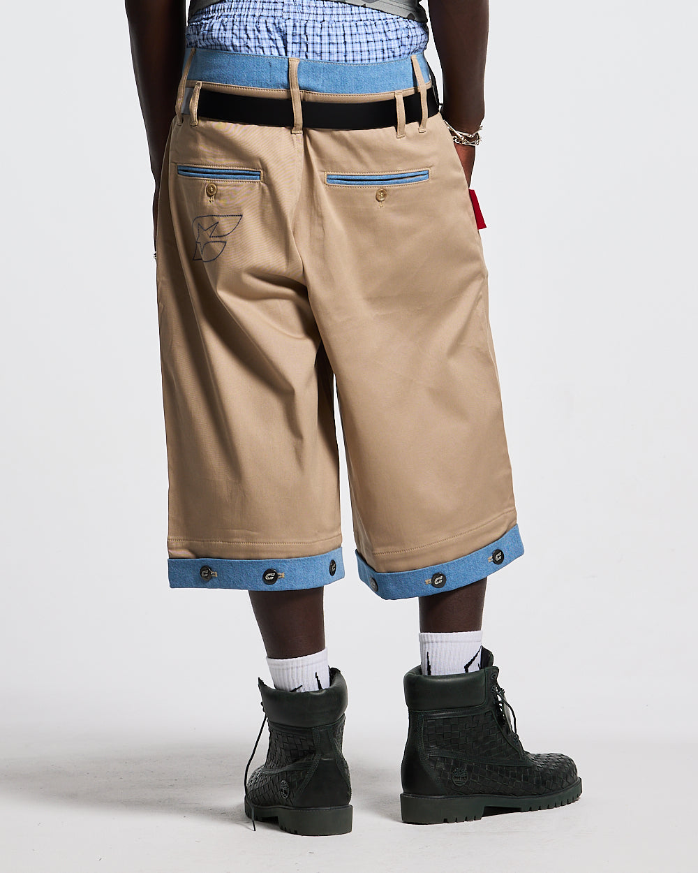 DOUBLE WAIST SUIT JORTS BEIGE
