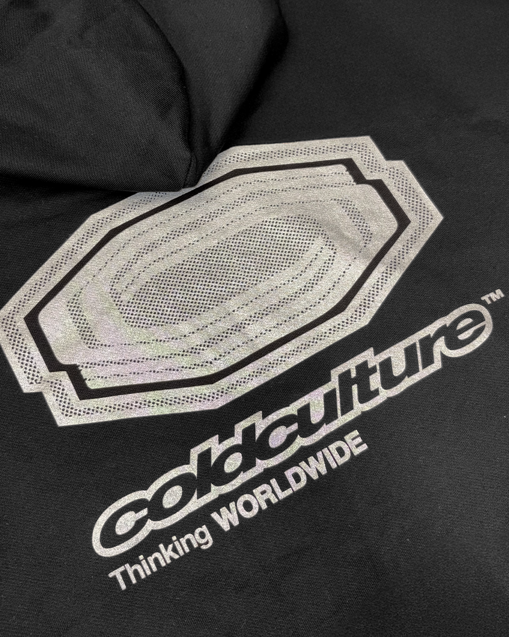 GLITTER HOODIE BLACK