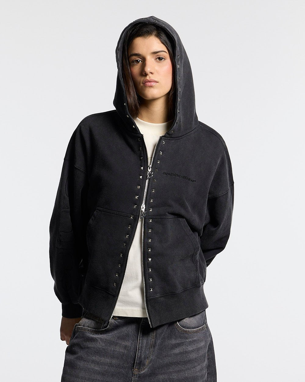 2010 ZIP HOODIE BLACK - Cold Culture #woman