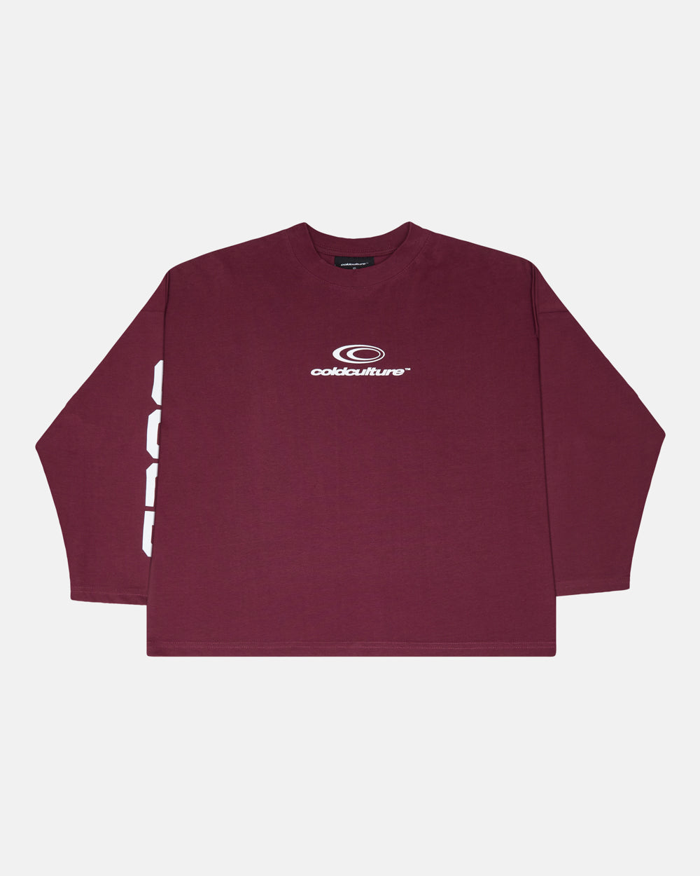 55 FLAMES LONGSLEEVE BURGUNDY