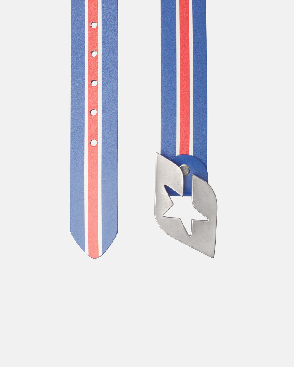 CHEERS LEATHER BELT BLUE & RED