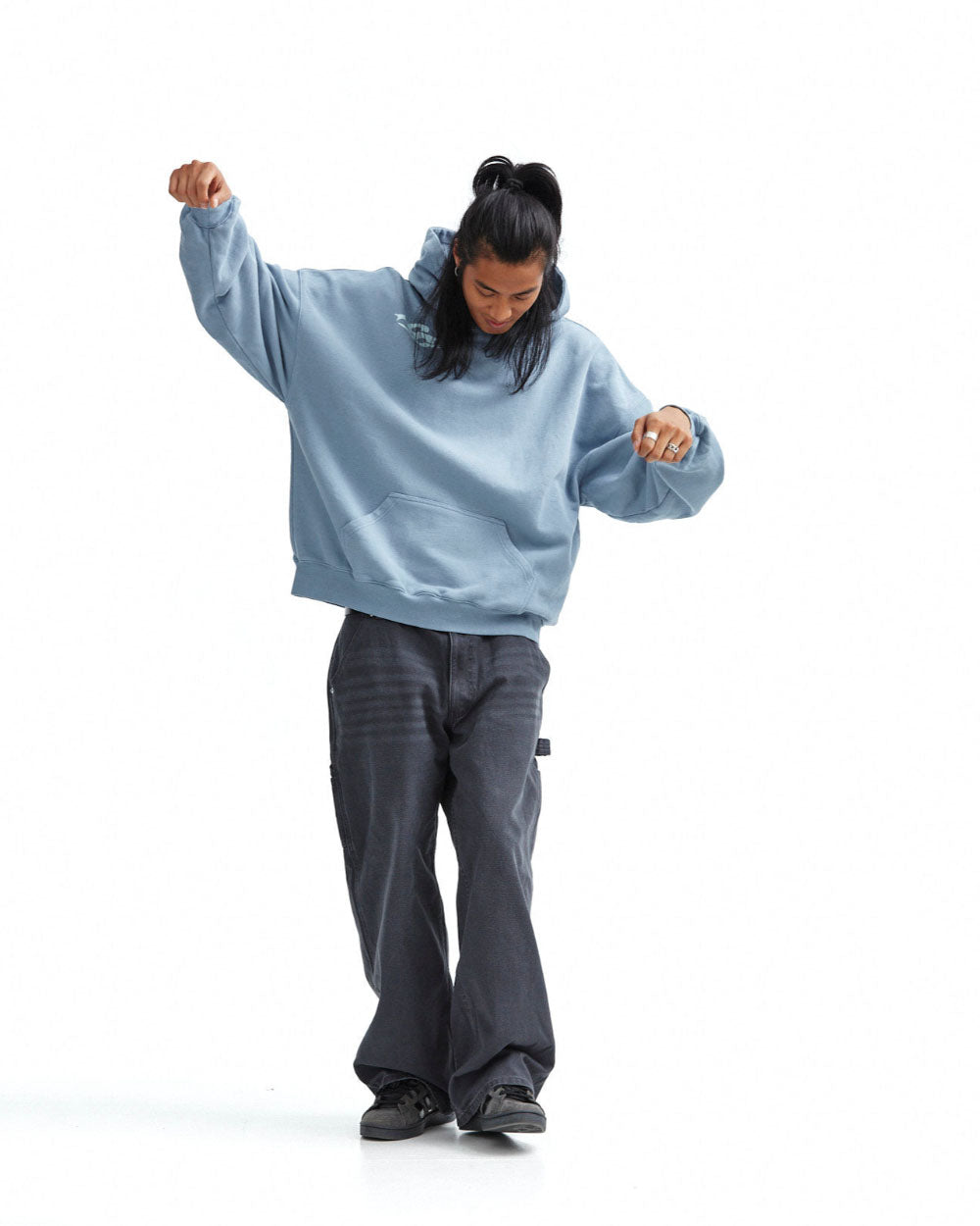 4THE WORLD HOODIE SHADY BLUE