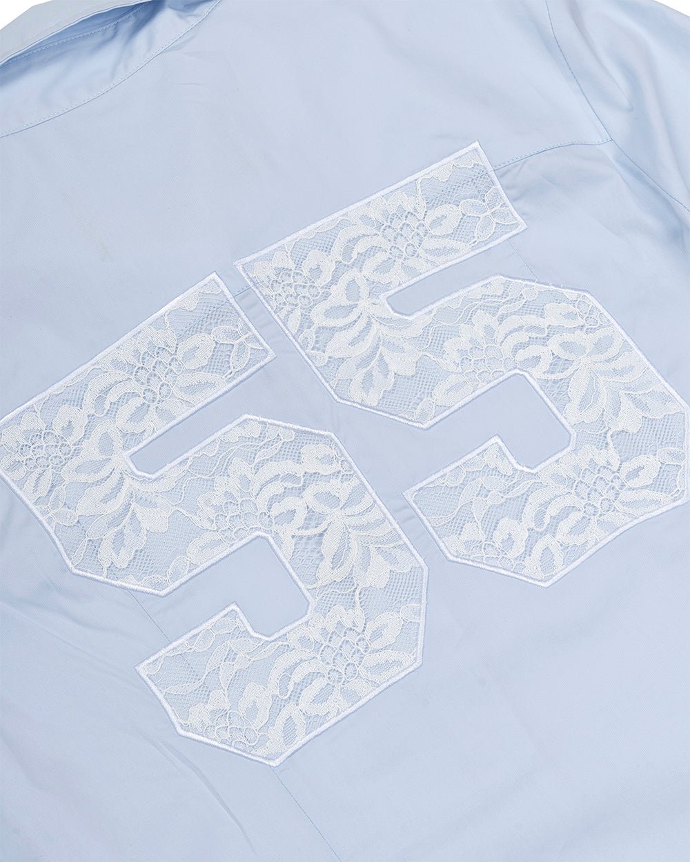 55 LACE SHIRT BABY BLUE - Cold Culture