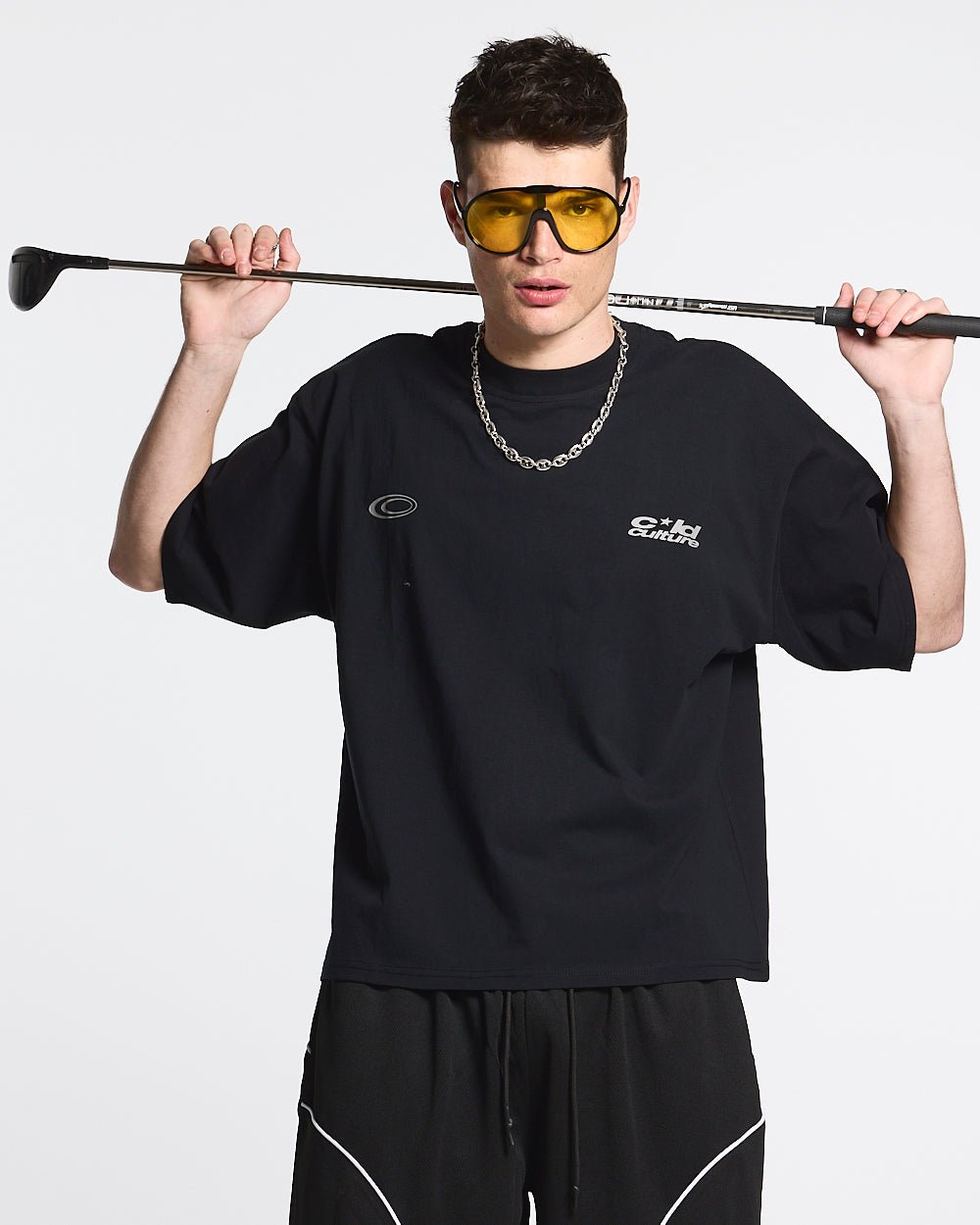 555 TEE BLACK - COLD CULTURE