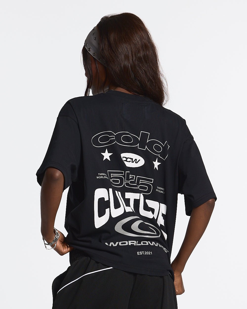 555 TEE BLACK - COLD CULTURE