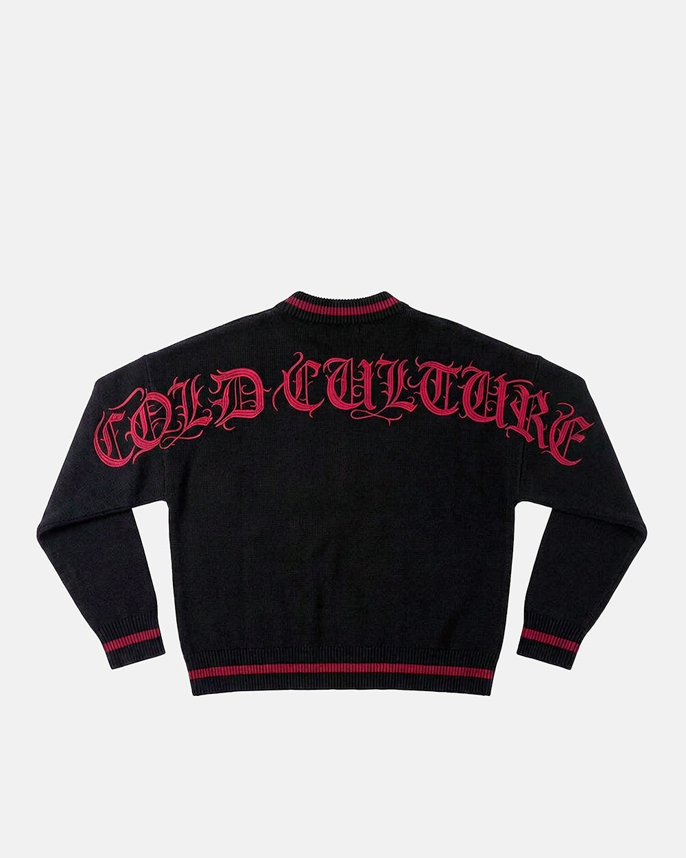 ARCHIVE GOTHIC KNIT BLACK - Cold Culture #packshot