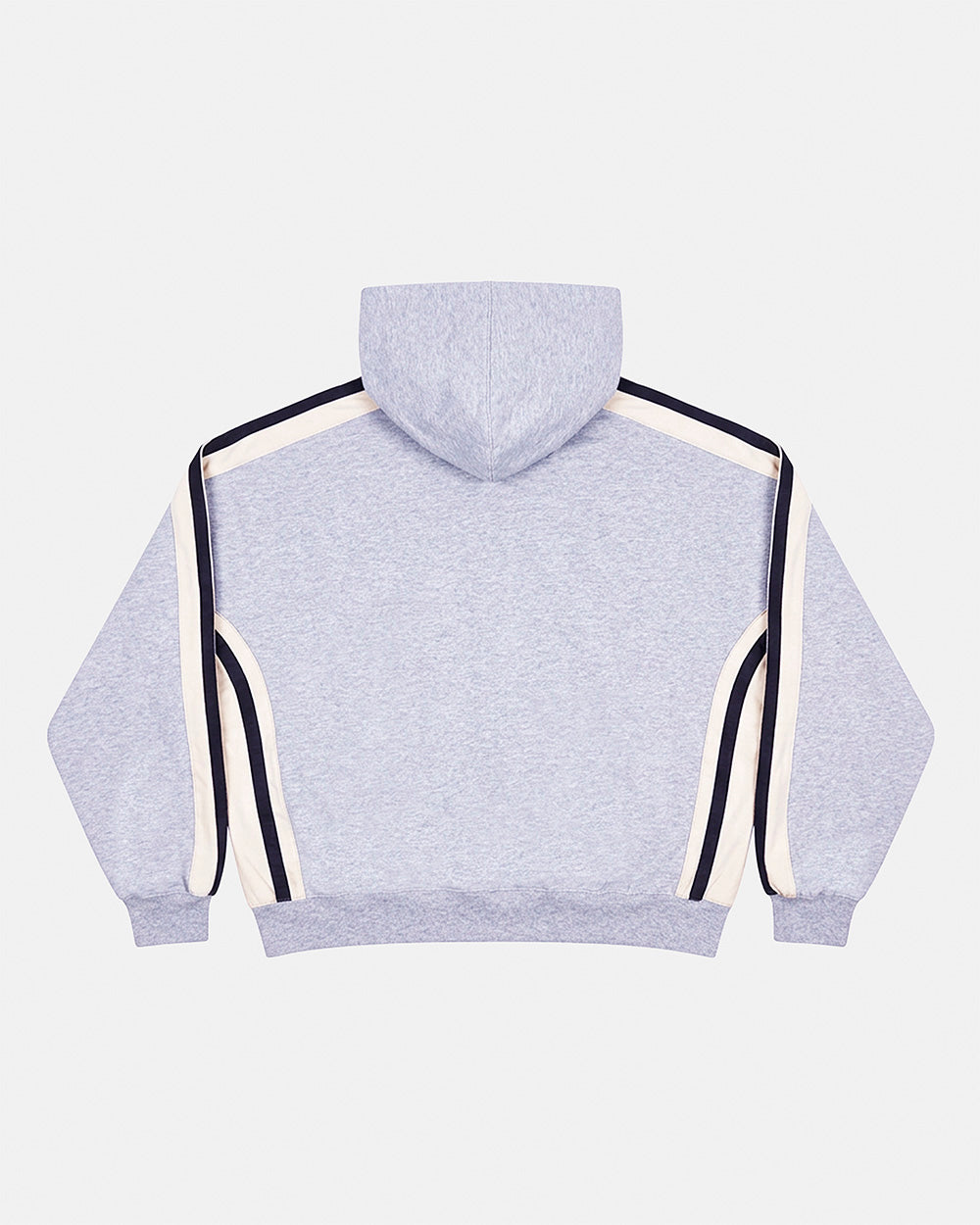 BIKER ZIP HOODIE HEATHER GREY