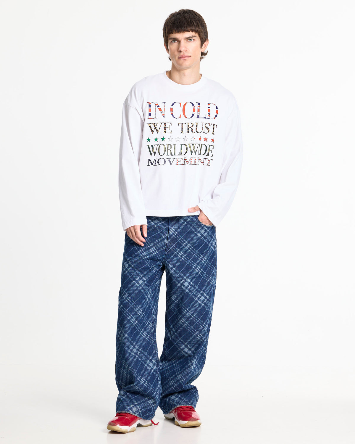 WORLDWIDE LONGSLEEVE WHITE - Cold Culture