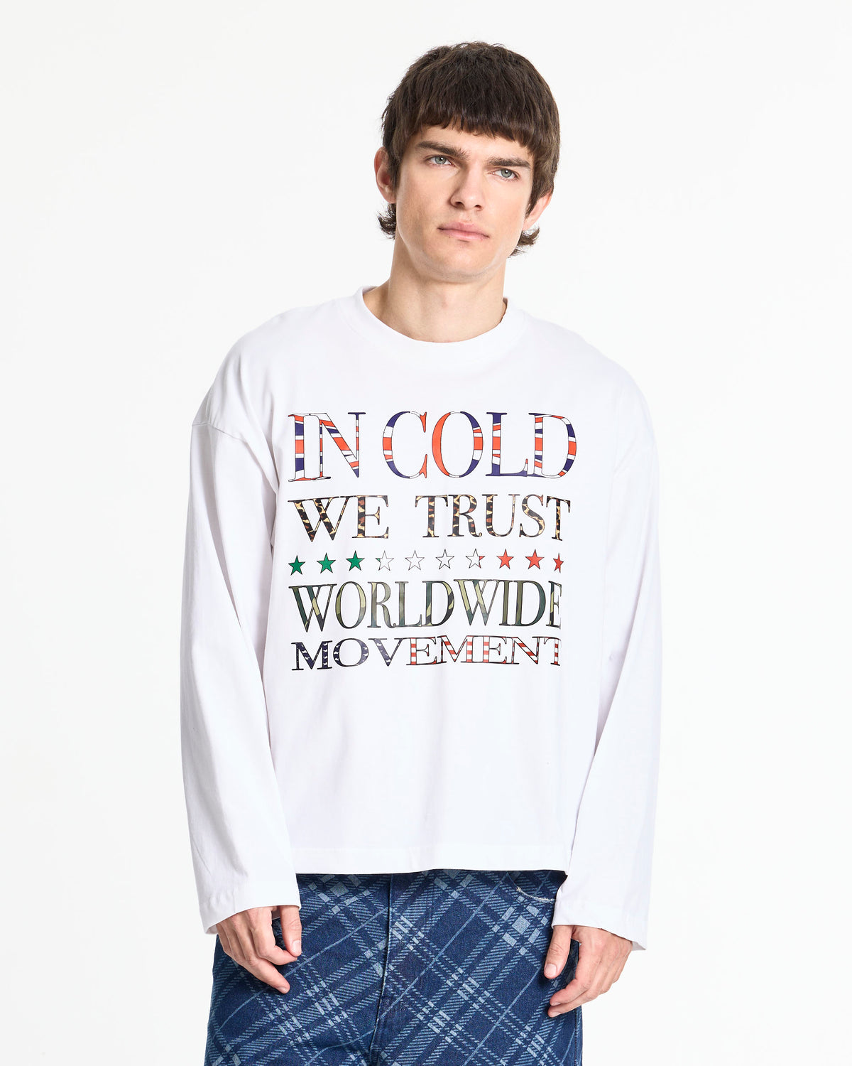 WORLDWIDE LONGSLEEVE WHITE - Cold Culture