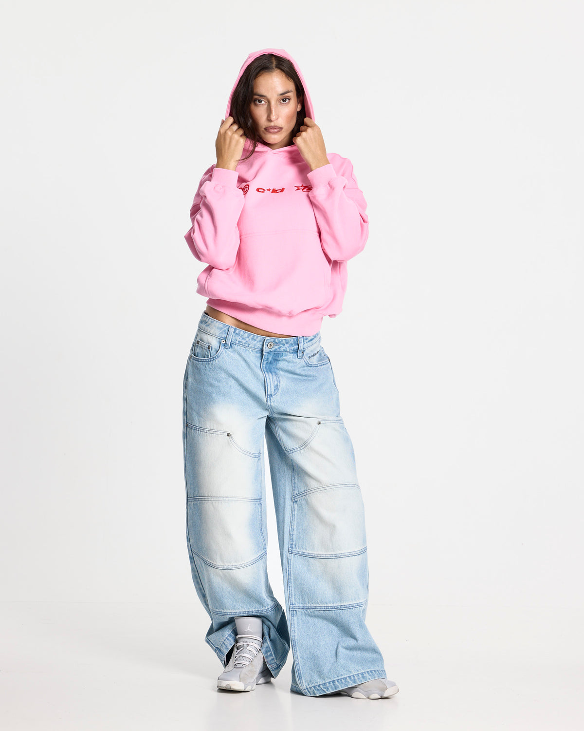 VERTICAL HOODIE PINK - Cold Culture #woman