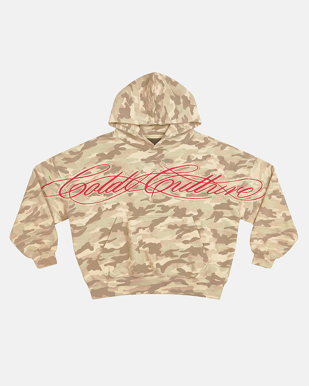 CROSSED DISTRESS HOODIE CAMO