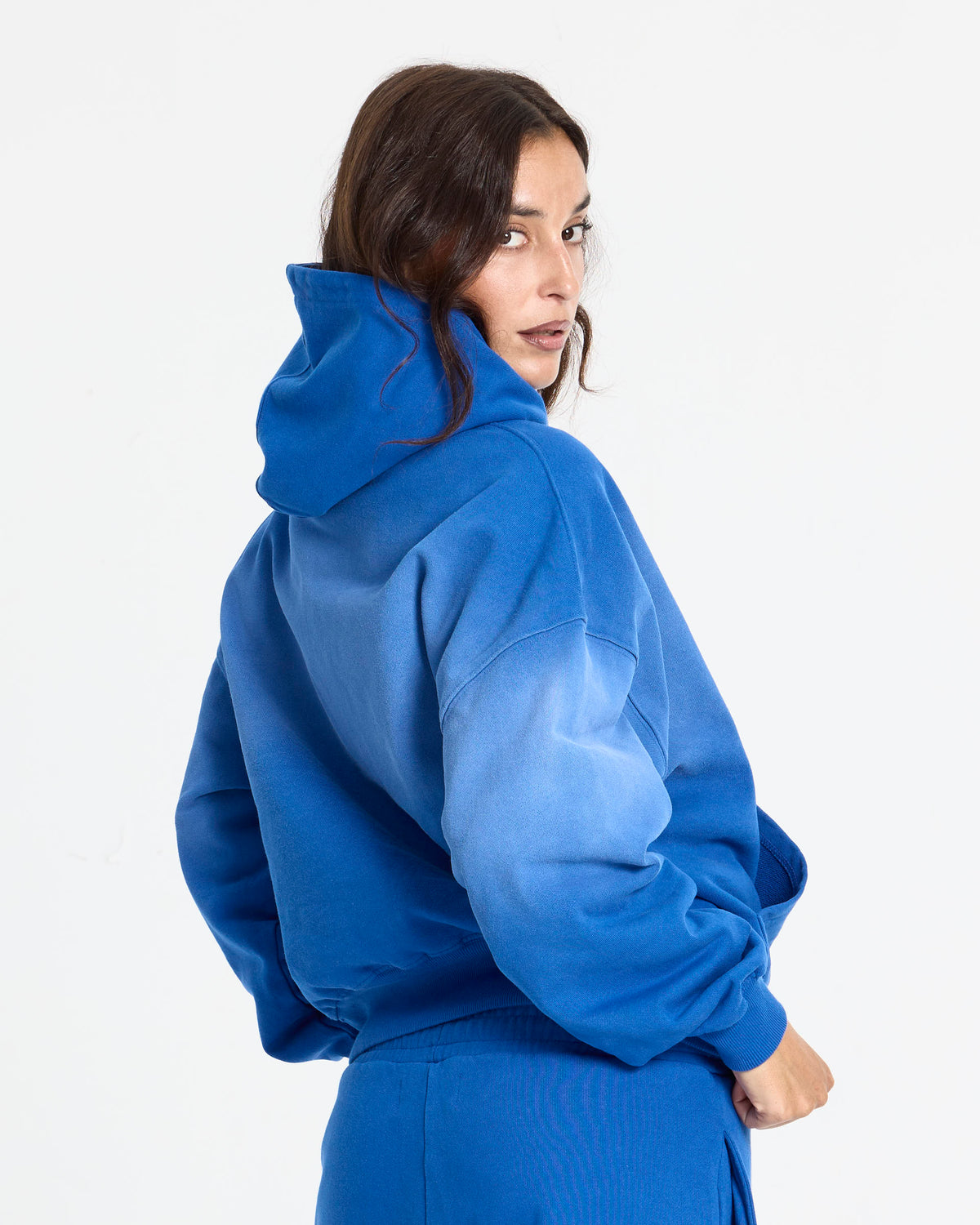 CROSSED HOODIE BLUE - Cold Culture #woman
