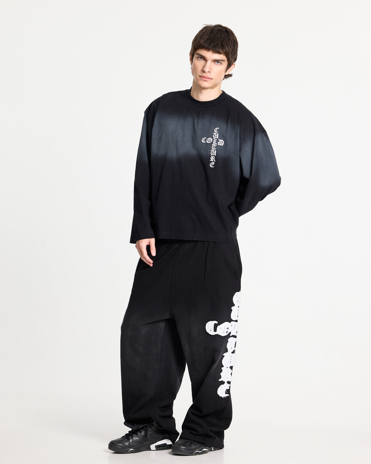 CROSSED LONGSLEEVE BLACK - Cold Culture #man