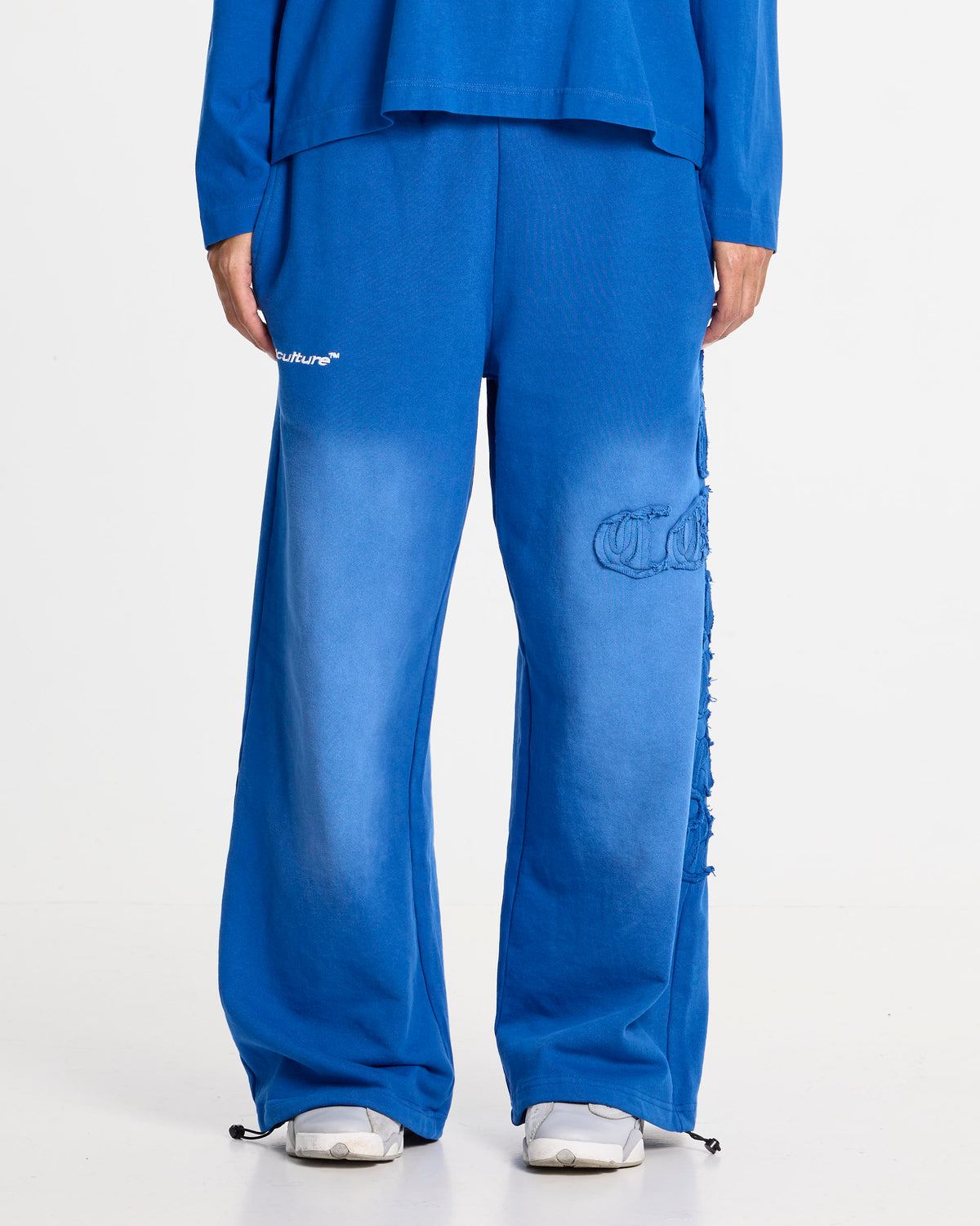 CROSSED SWEATPANTS BLUE