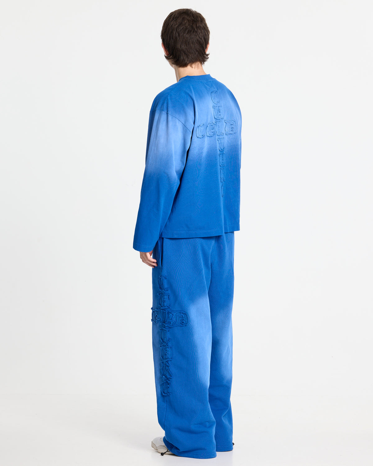 CROSSED LONGSLEEVE BLUE - Cold Culture #man