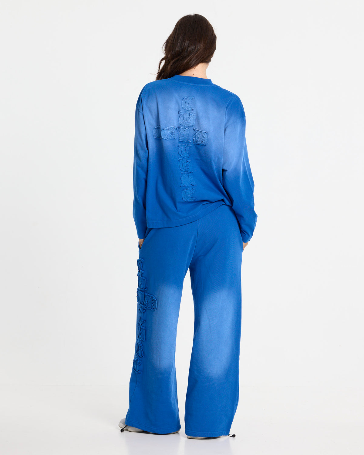 CROSSED LONGSLEEVE BLUE - Cold Culture #woman