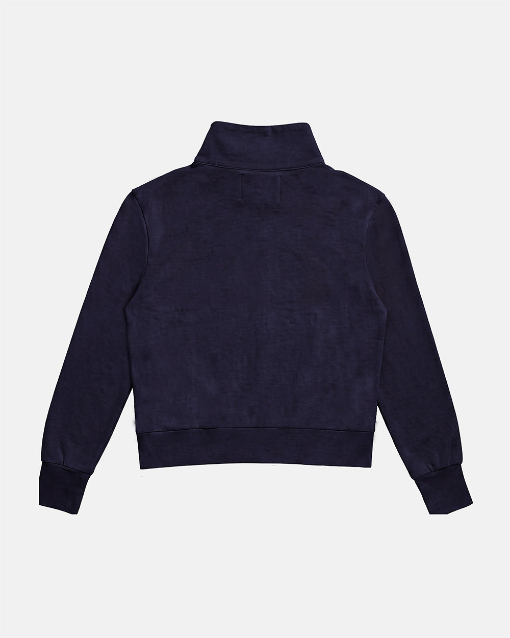 CROSSED ZIP HOODIE WOMAN NAVY