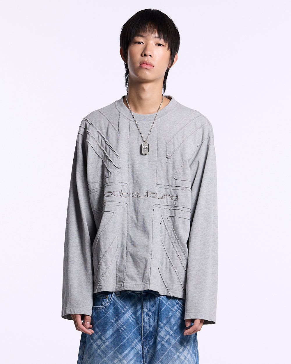 CROWN LONGSLEEVE HEATHER GREY