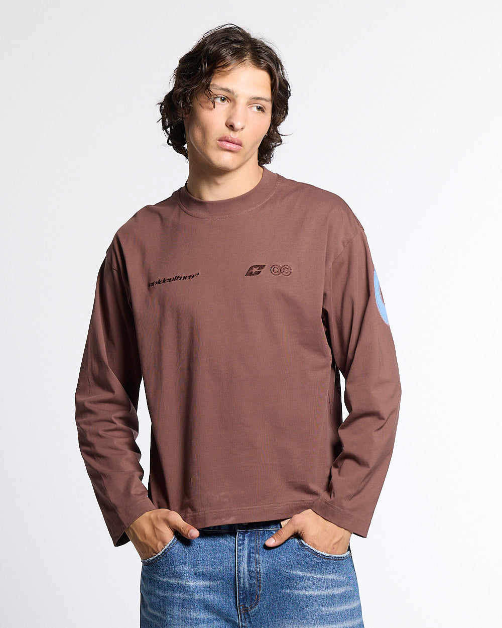 CURVED KNOTS LONGSLEEVE BROWN