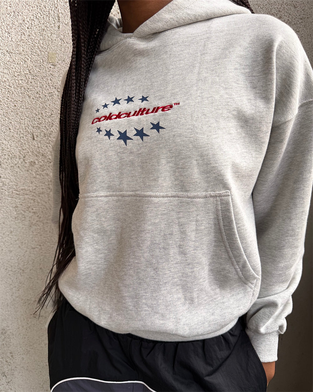FOURTH OF JULY HOODIE HEATHER GREY