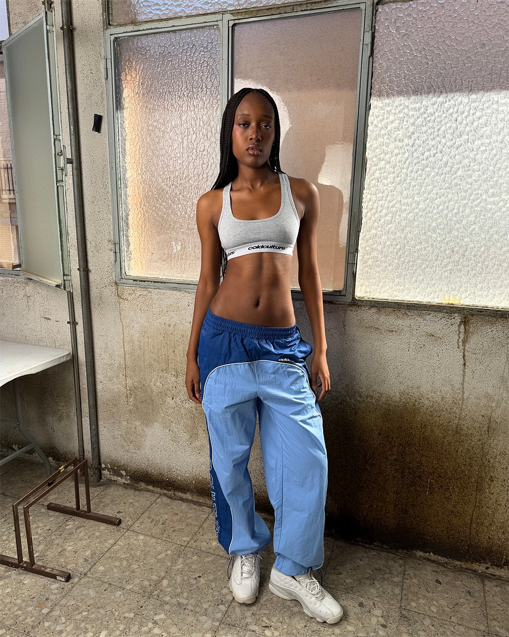 OVERCUT SWEATPANTS BLUE