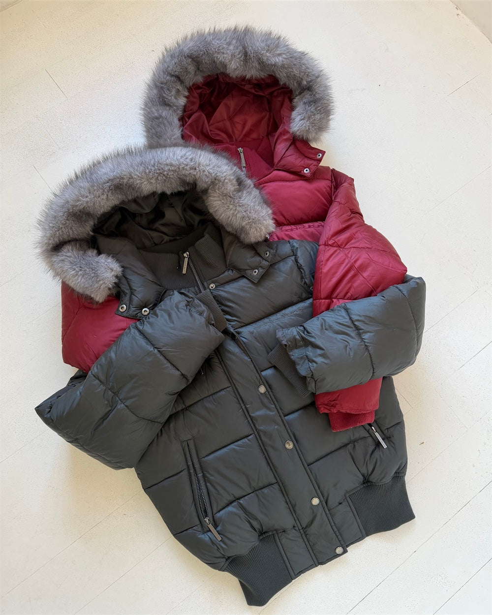 SLOPE PUFFER BURGUNDY - Cold Culture