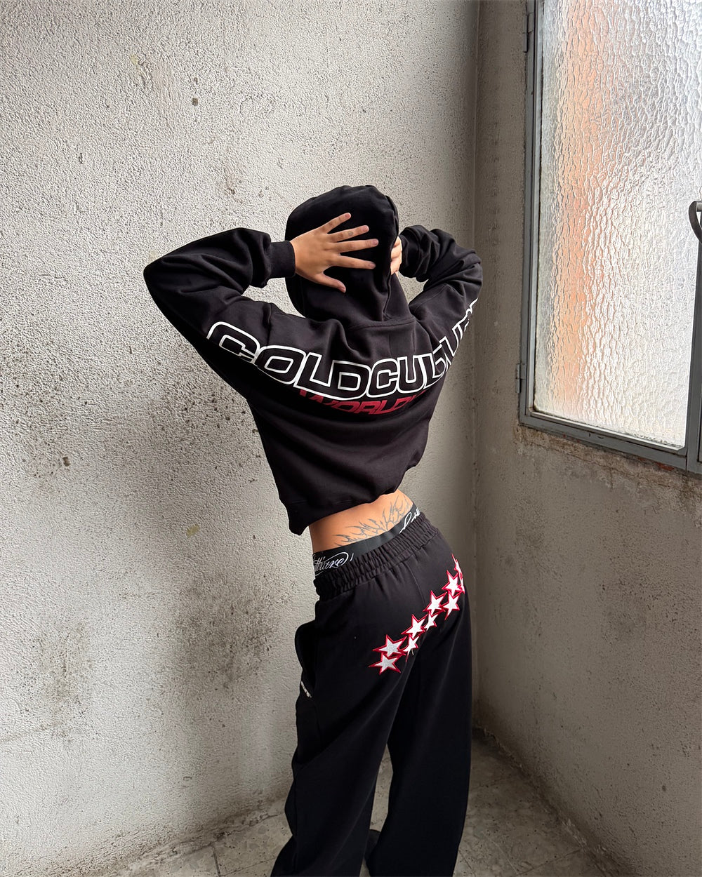 STARS SWEATPANTS BLACK