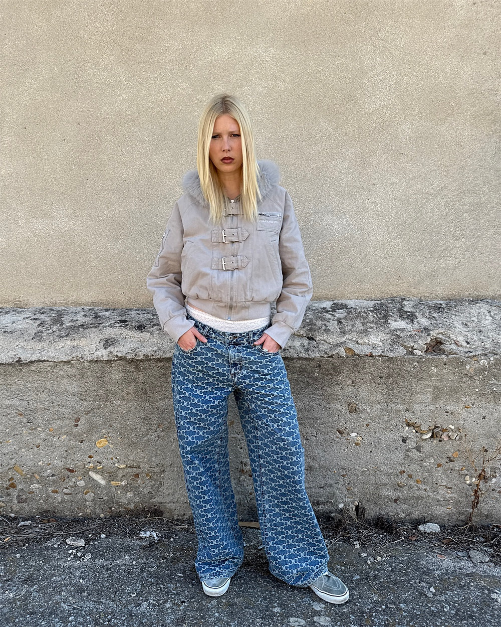 FEVER RACER LOOSE PANTS BLUE