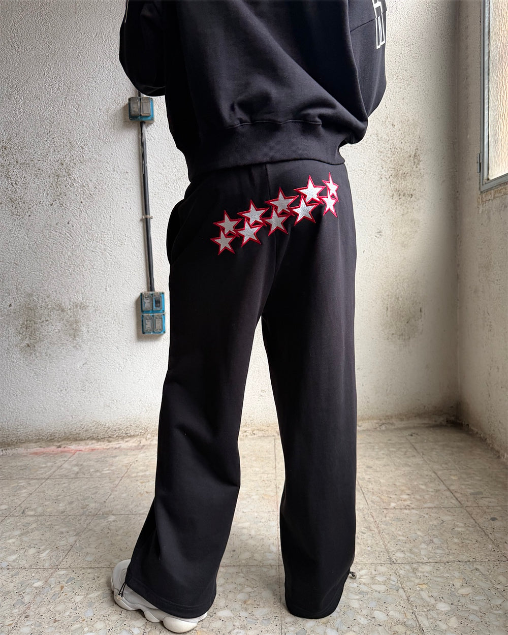 STARS SWEATPANTS BLACK