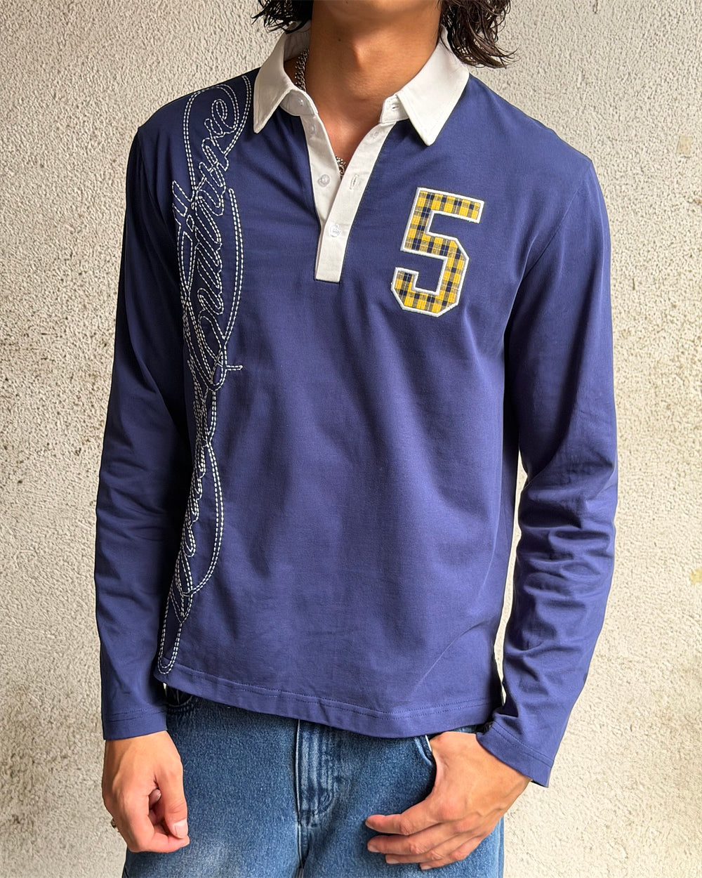 WINDSOR LONGSLEEVE POLO NAVY