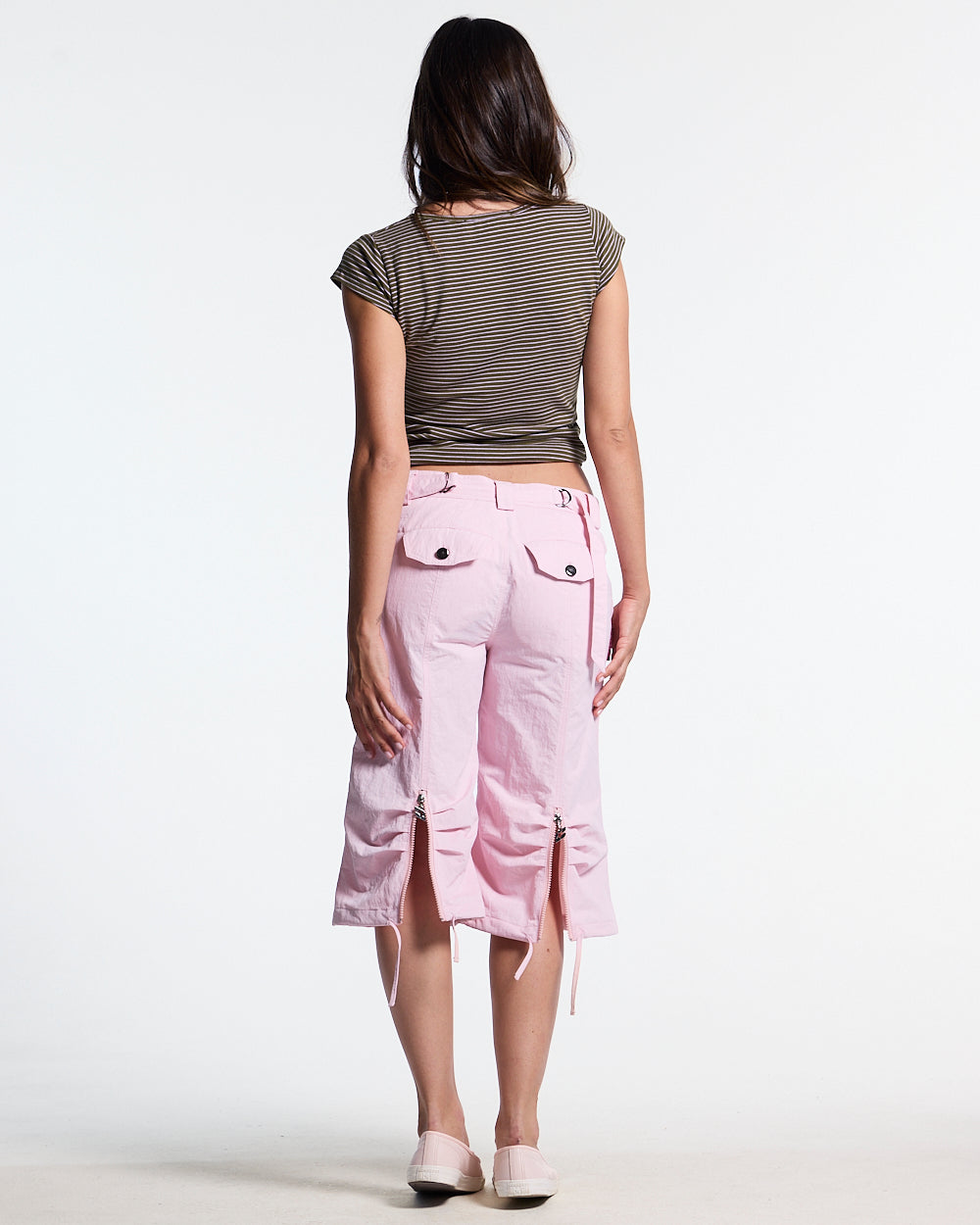 COUTURE CAPRI PANTS PINK