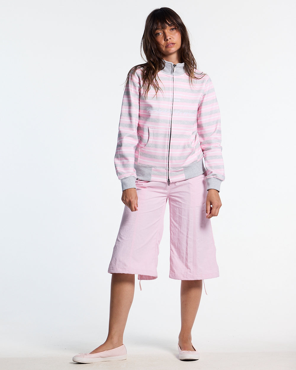 LISA ZIP HOODIE PINK