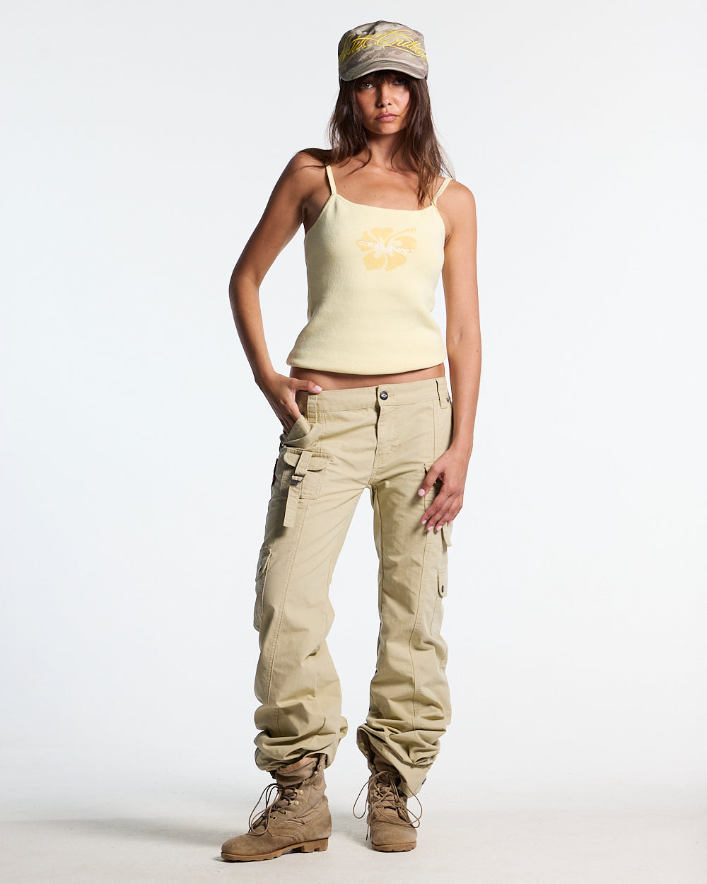 ARMY SCRIPT PANTS MILITARY GREEN