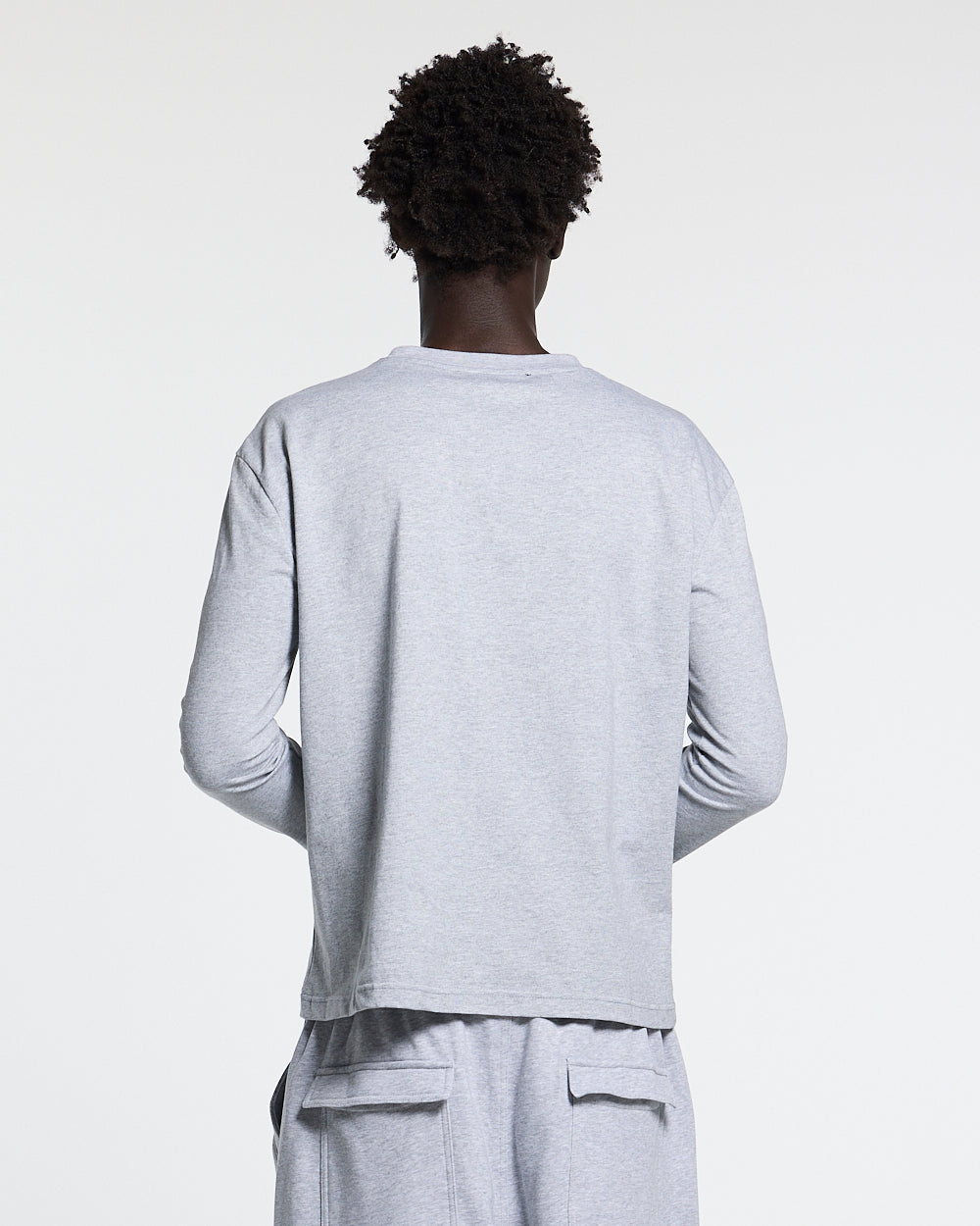 ICON LONGSLEEVE TEE HEATHER GREY