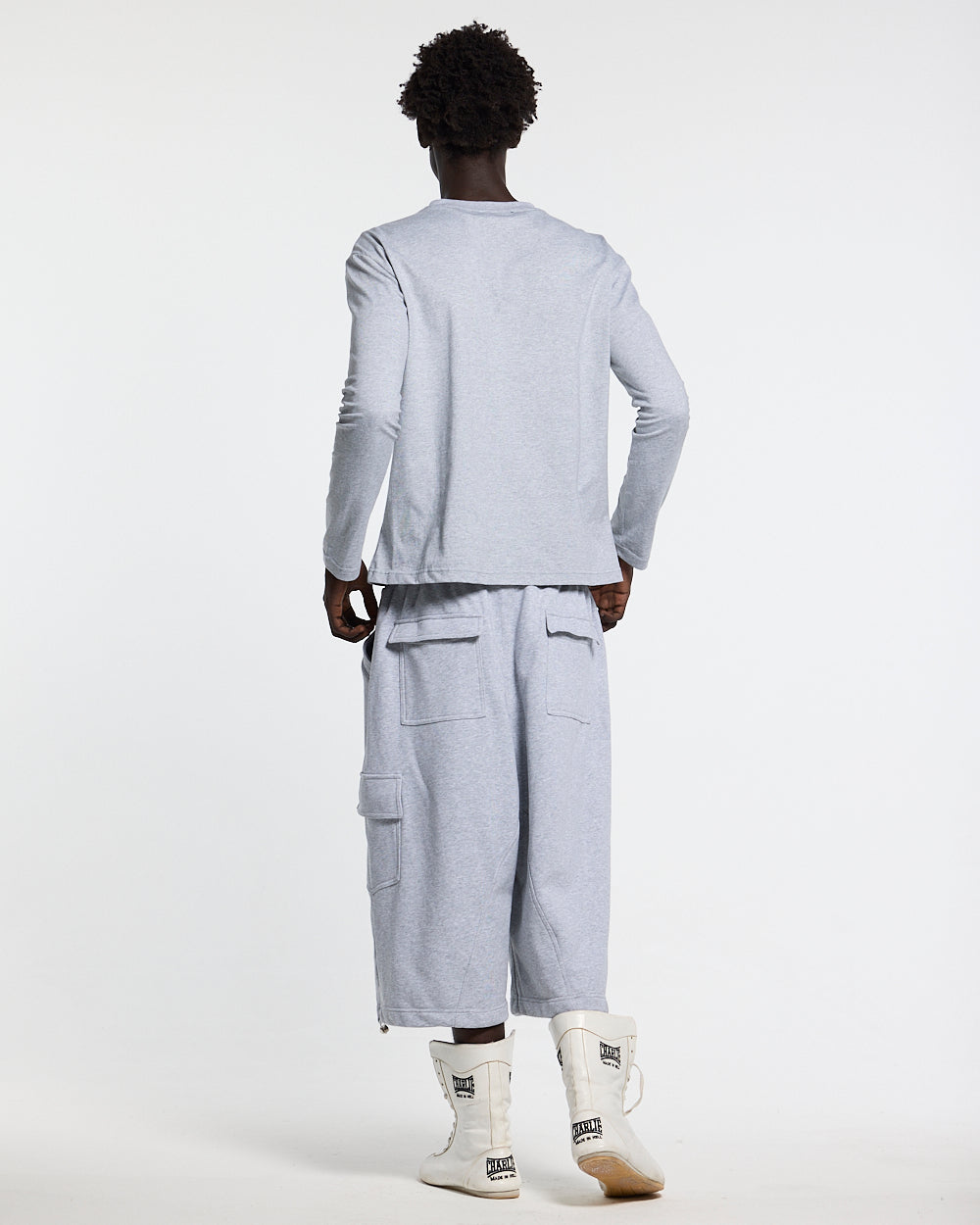 ICON LONGSLEEVE TEE HEATHER GREY