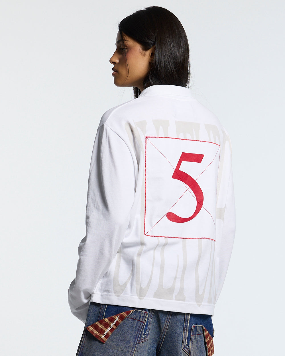 PAUSE LONGSLEEVE POLO WHITE