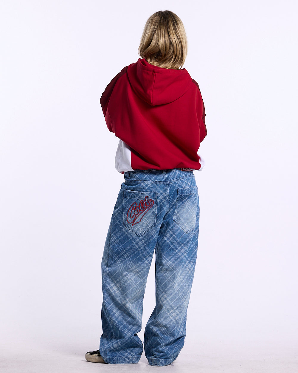 SPEED SPOKE HOODIE RED AND BURGUNDY - Cold Culture #woman