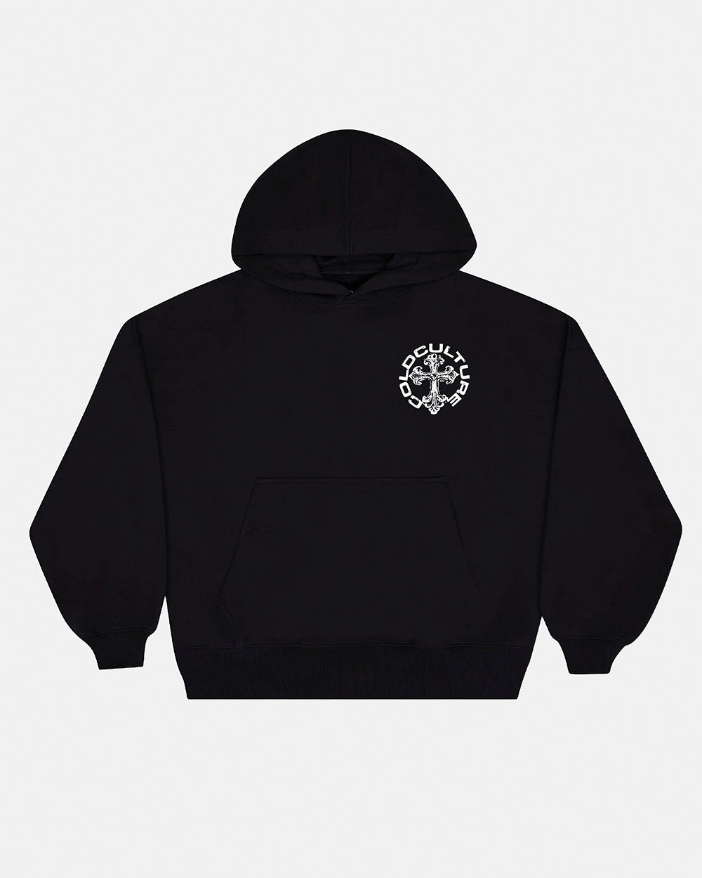 DISCHARGE HOODIE BLACK