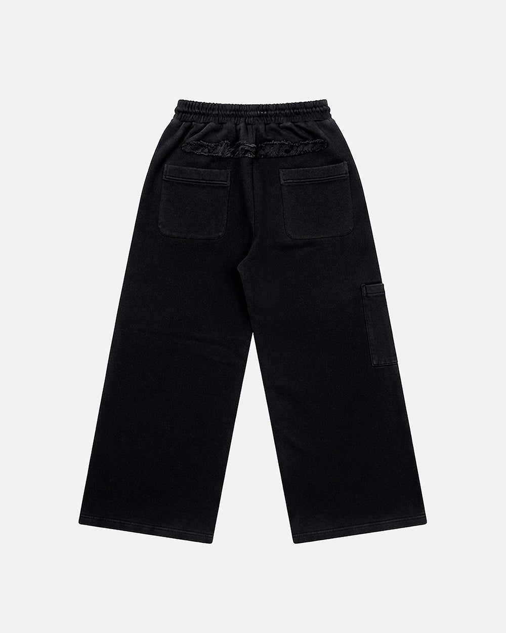 DISTRESS SWEATPANTS BLACK