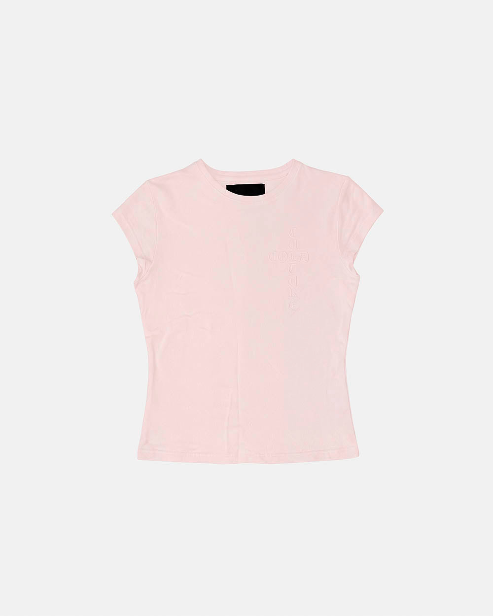 CROSSED BABY TEE WOMAN PINK