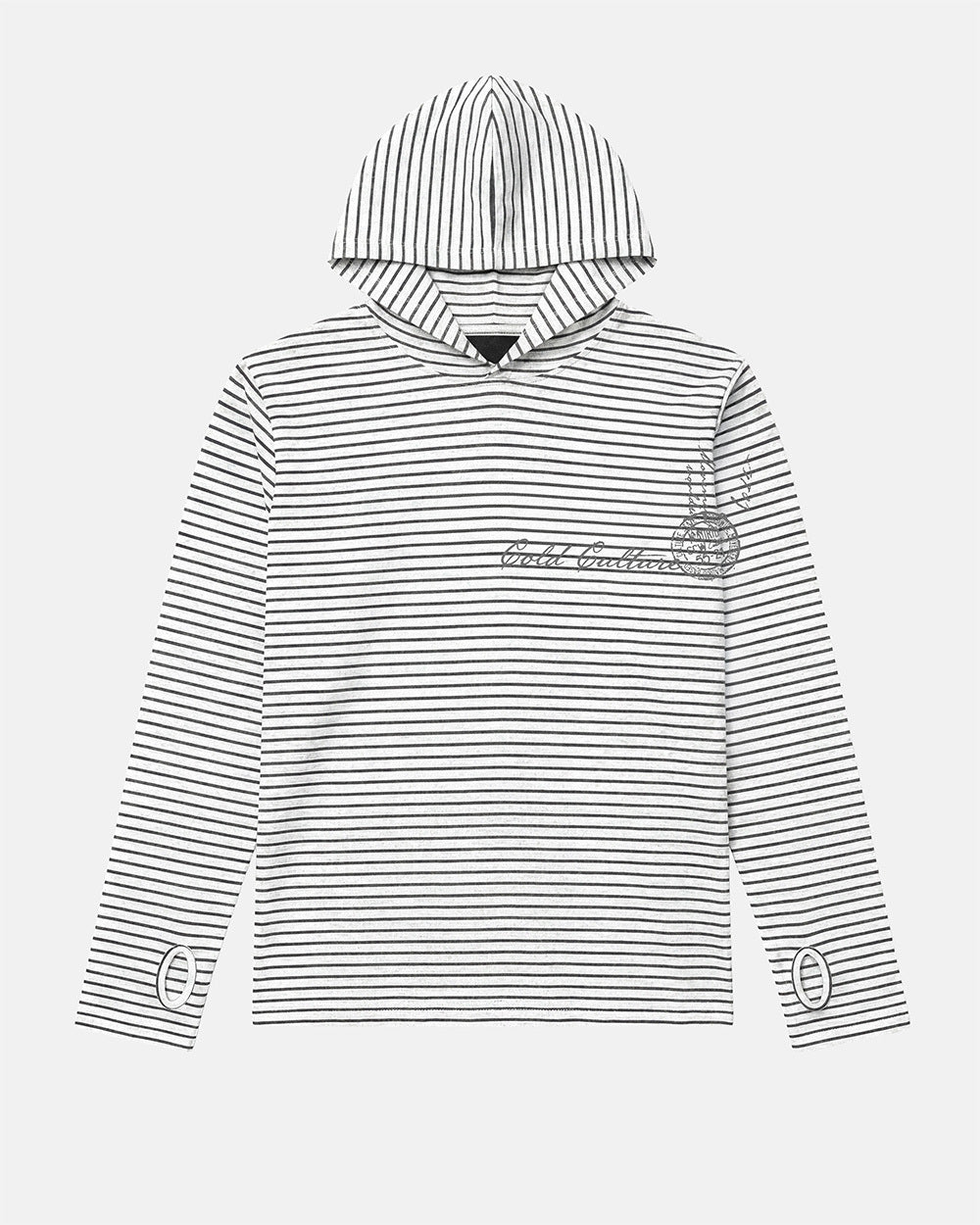 POSTAL HOODED LONGSLEEVE WHITE