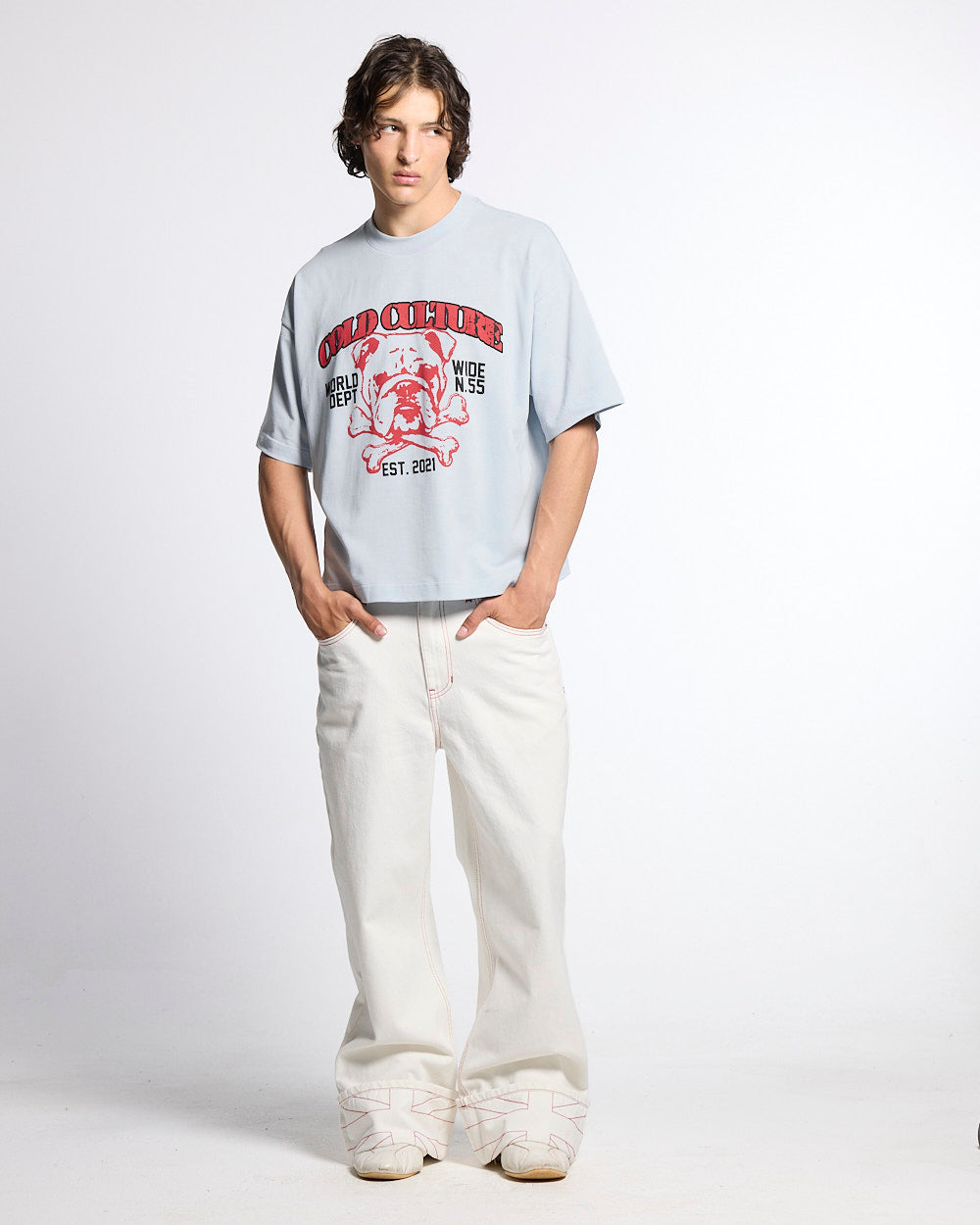 BULLDOG TEE LIGHT BLUE