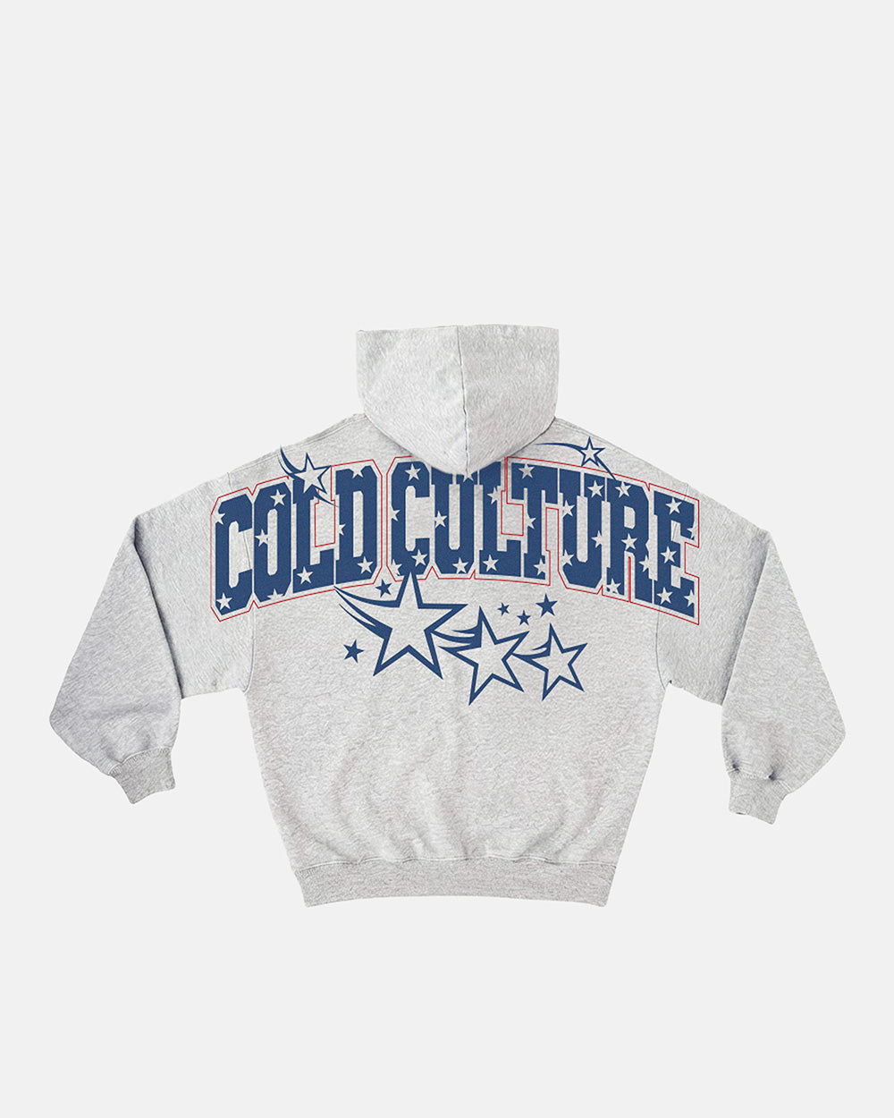 FOURTH OF JULY HOODIE HEATHER GREY - Cold Culture #packshot
