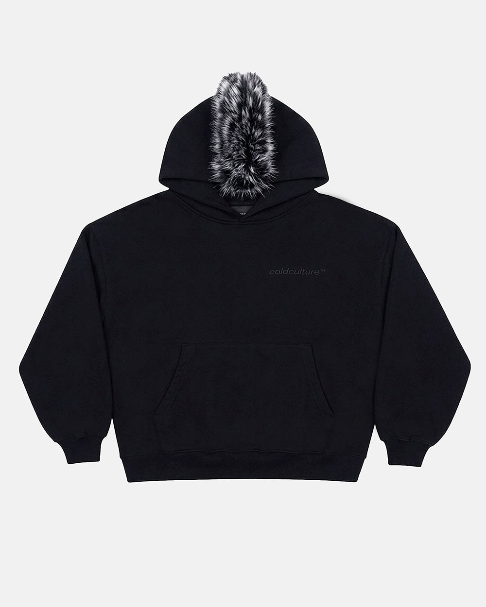 HAIRY HOODIE BLACK